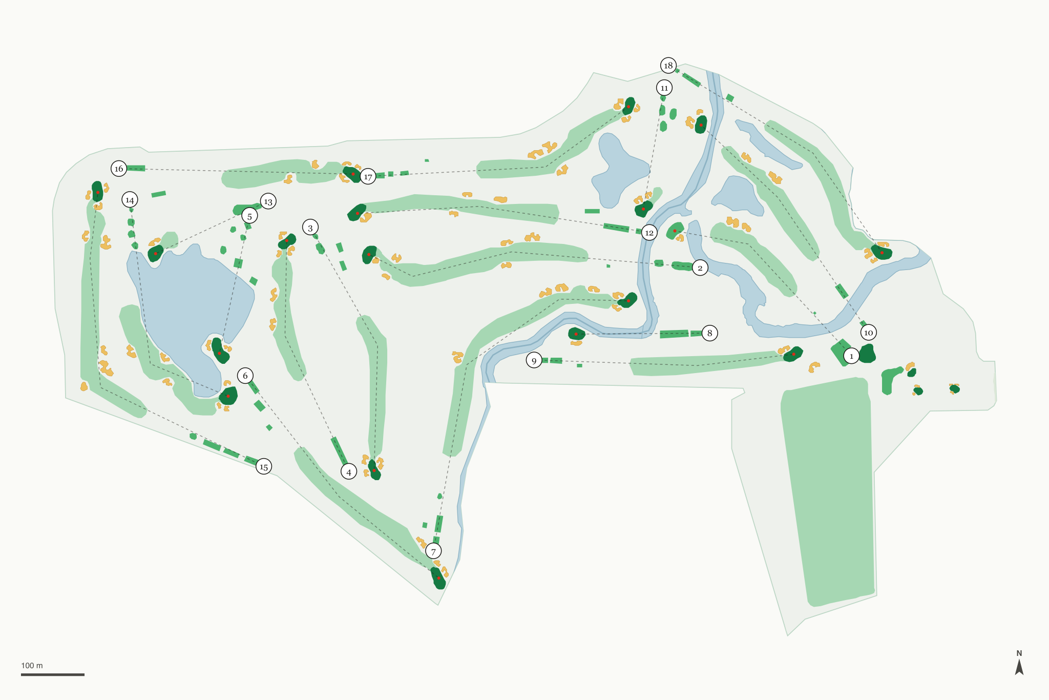 Map of Butler National Golf Club