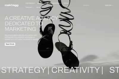 Screenshot of the Maktagg homepage