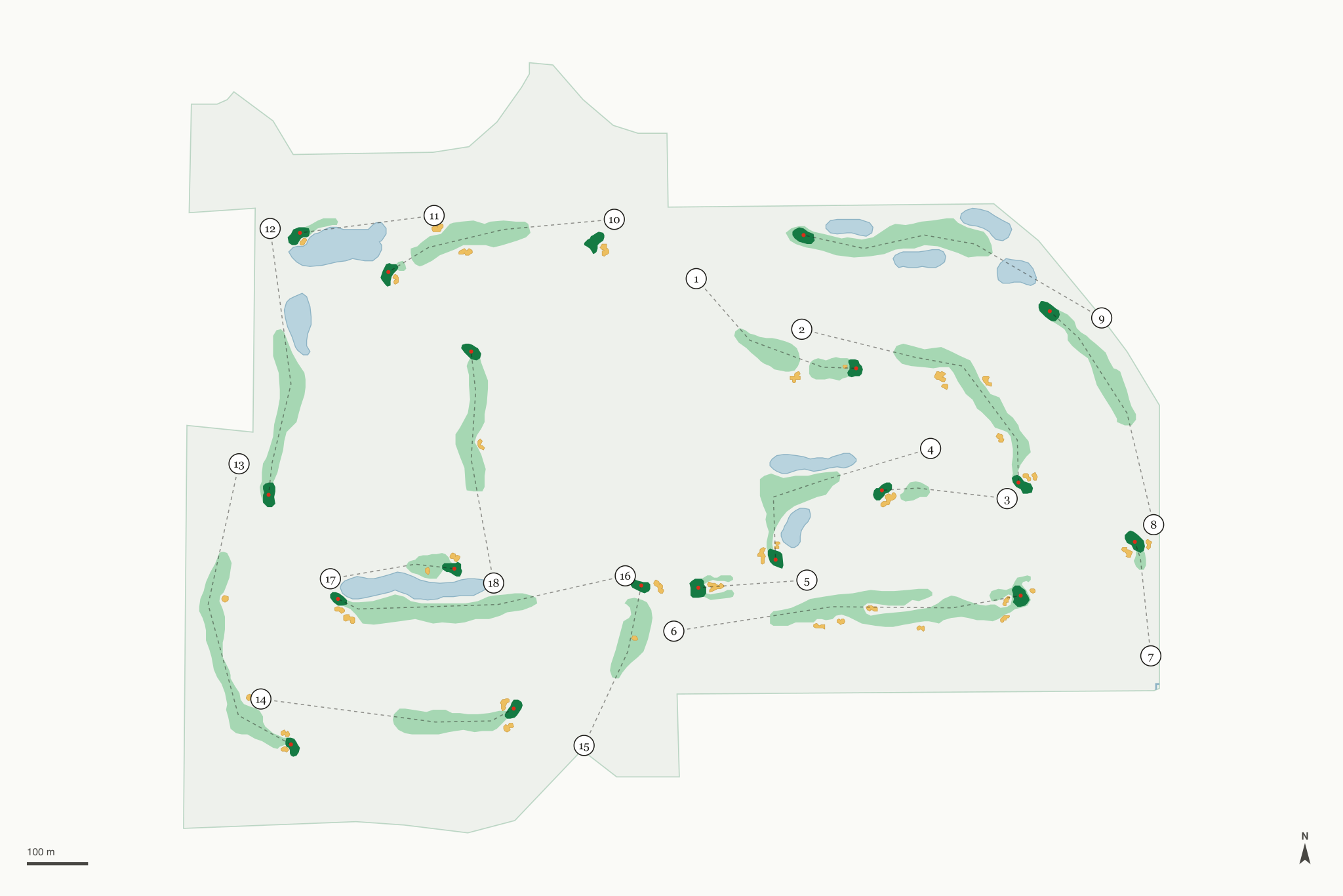 Map of Cobble Creek Golf Club
