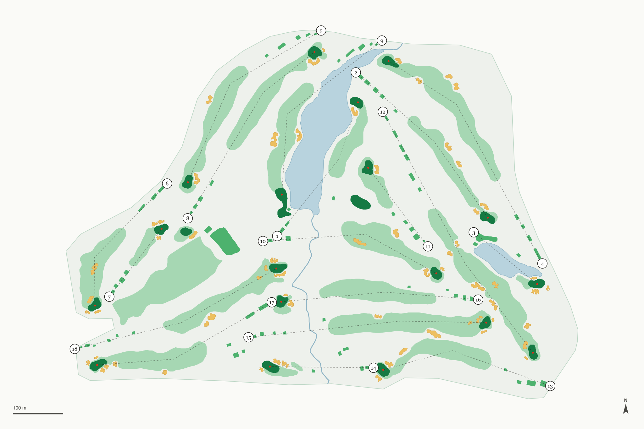 Map of Granite Bay Golf Club