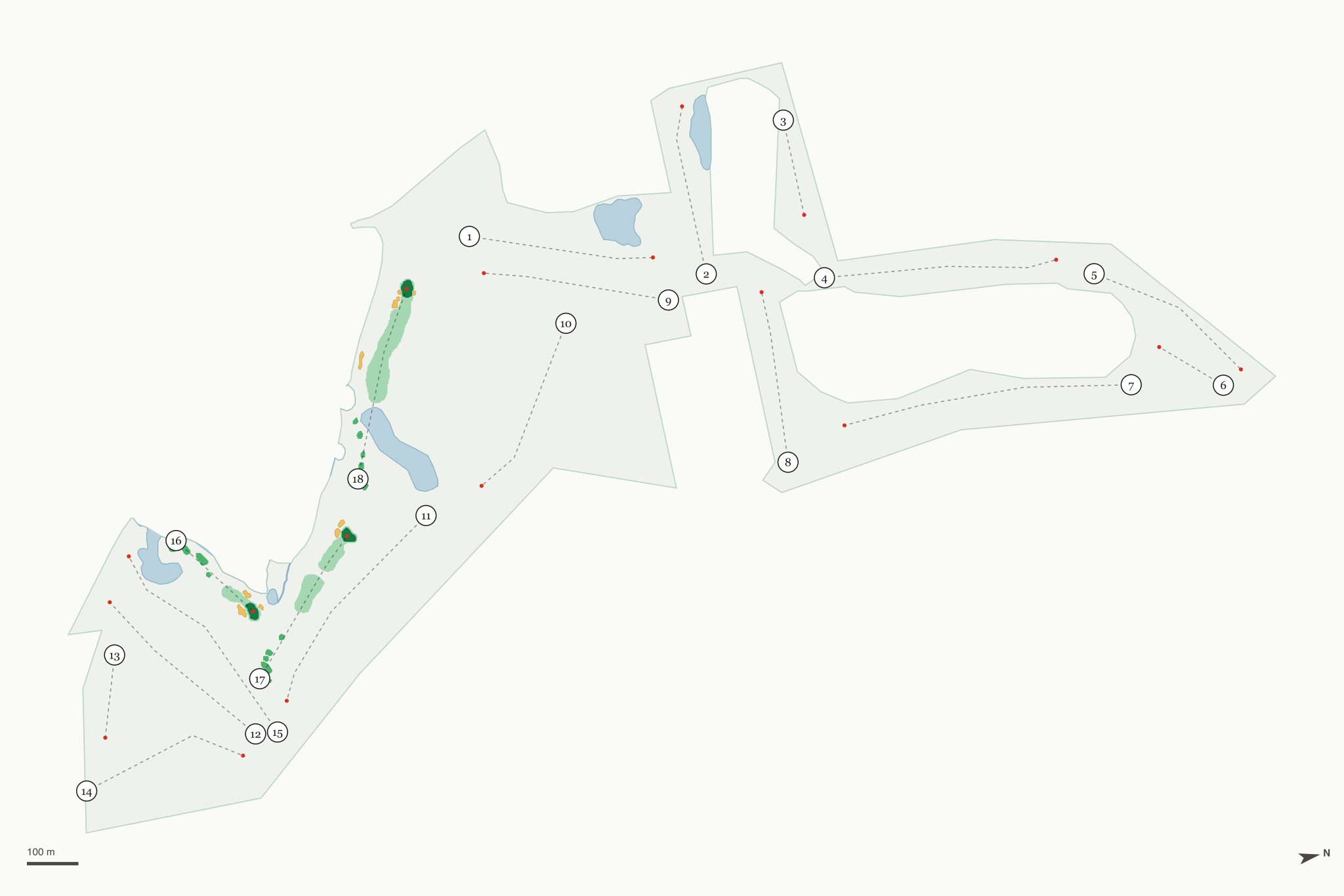 Map of Boulder Creek Golf Club