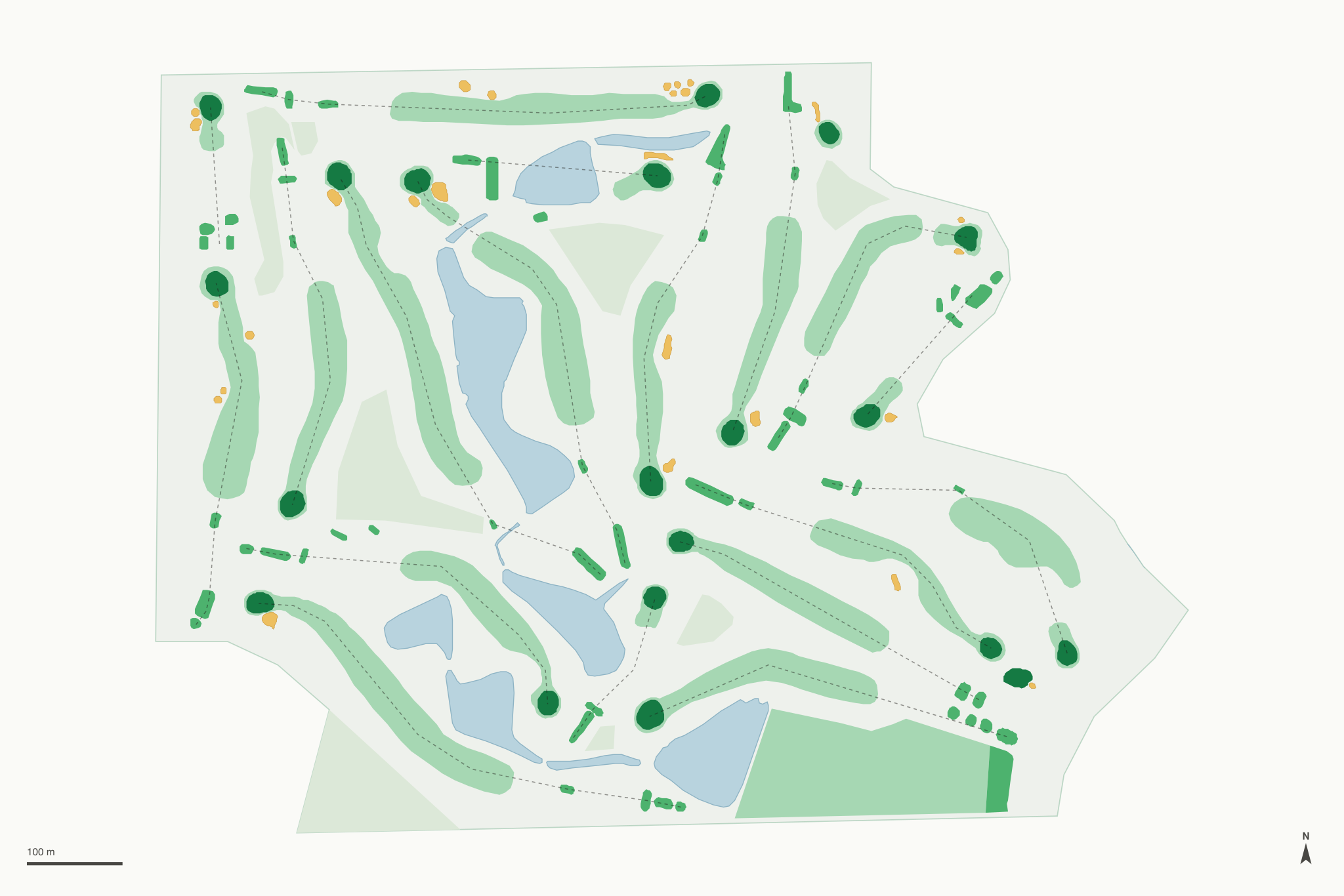 Map of Green Valley Golf Course
