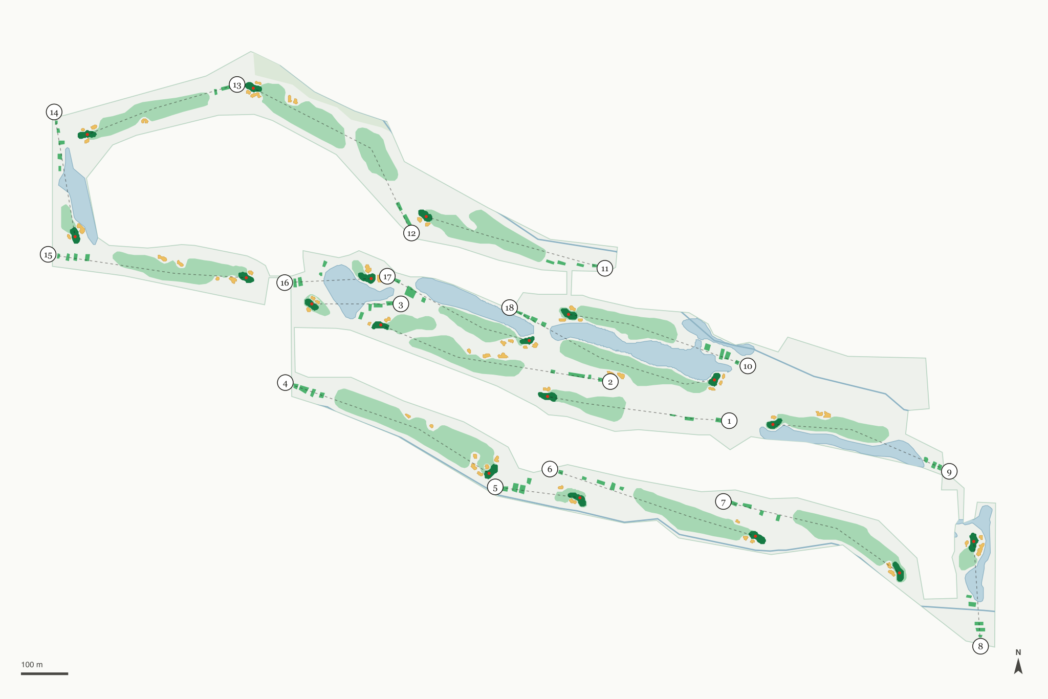 Map of BanBury Golf Course Eagle