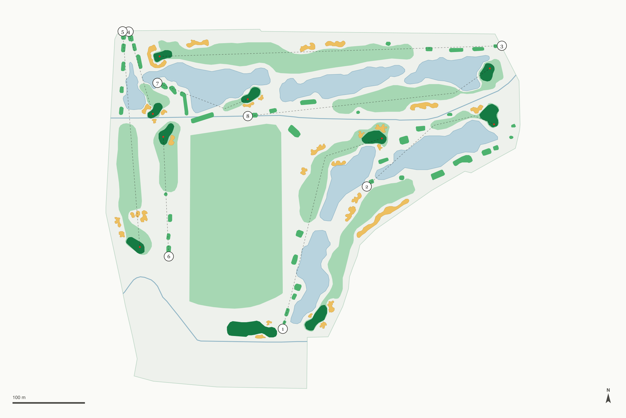 Map of Mulligan's Golf