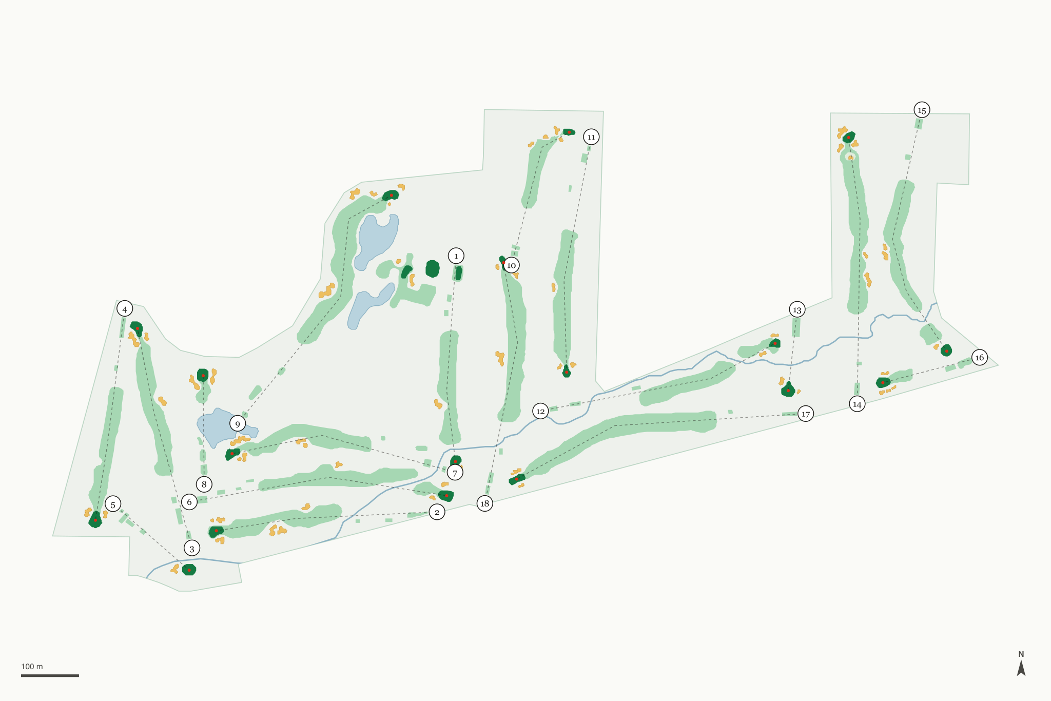 Map of Oberlin Golf Club