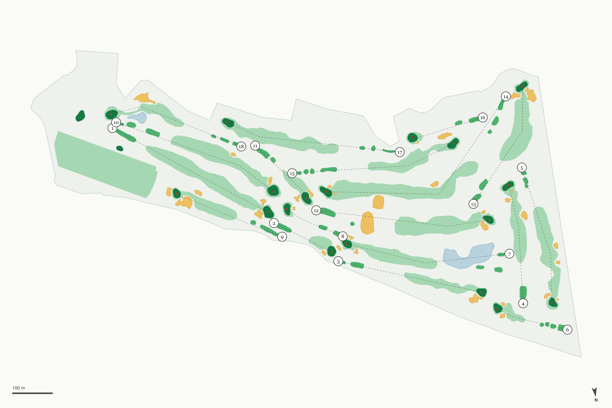 Map of Los Robles Greens