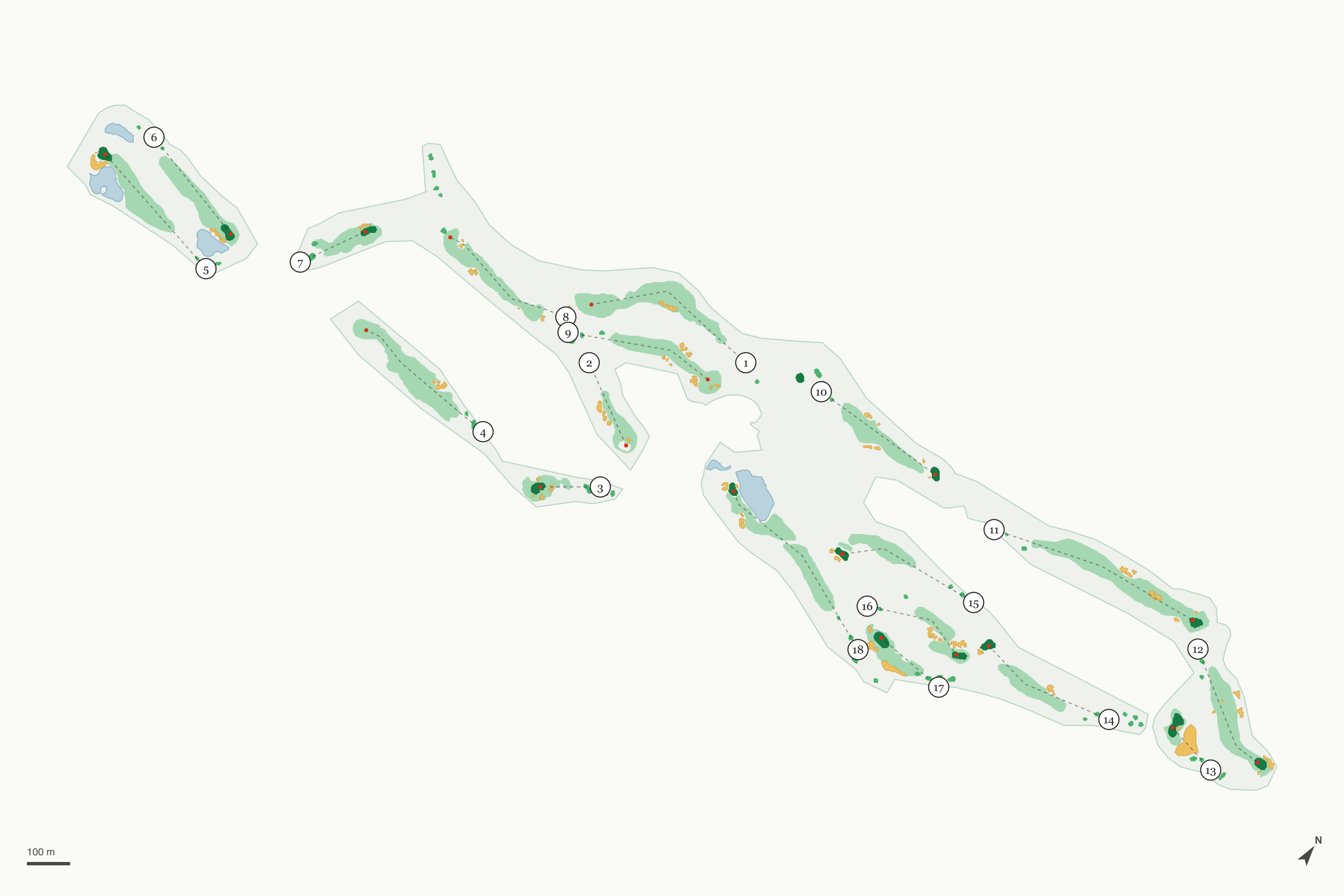 Map of Laughlin Ranch Golf Club