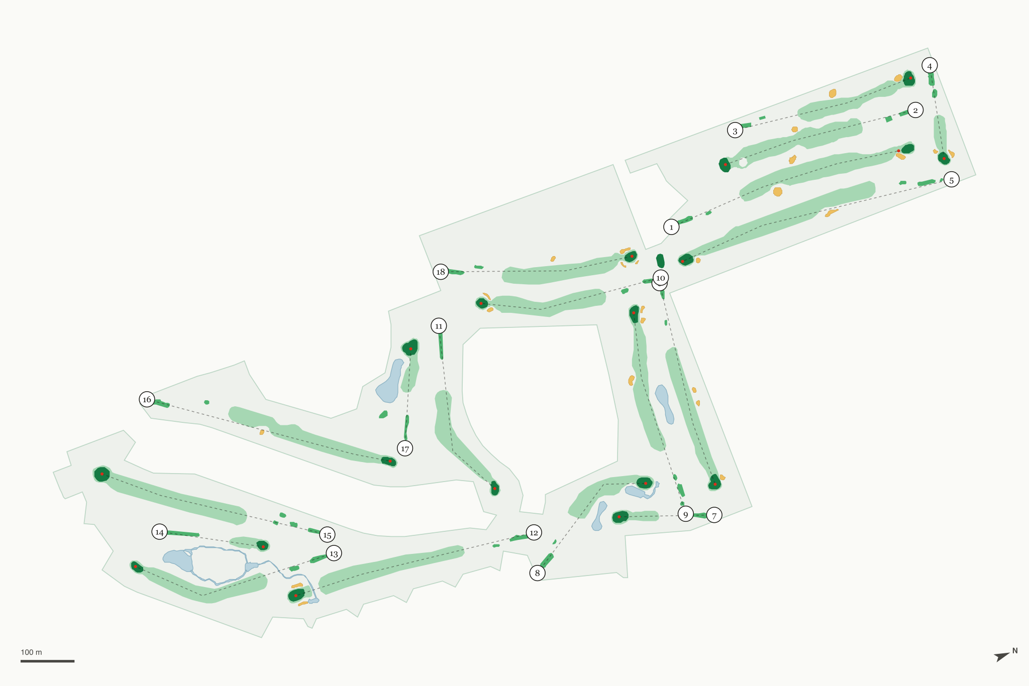 Map of Boulder City Golf Course