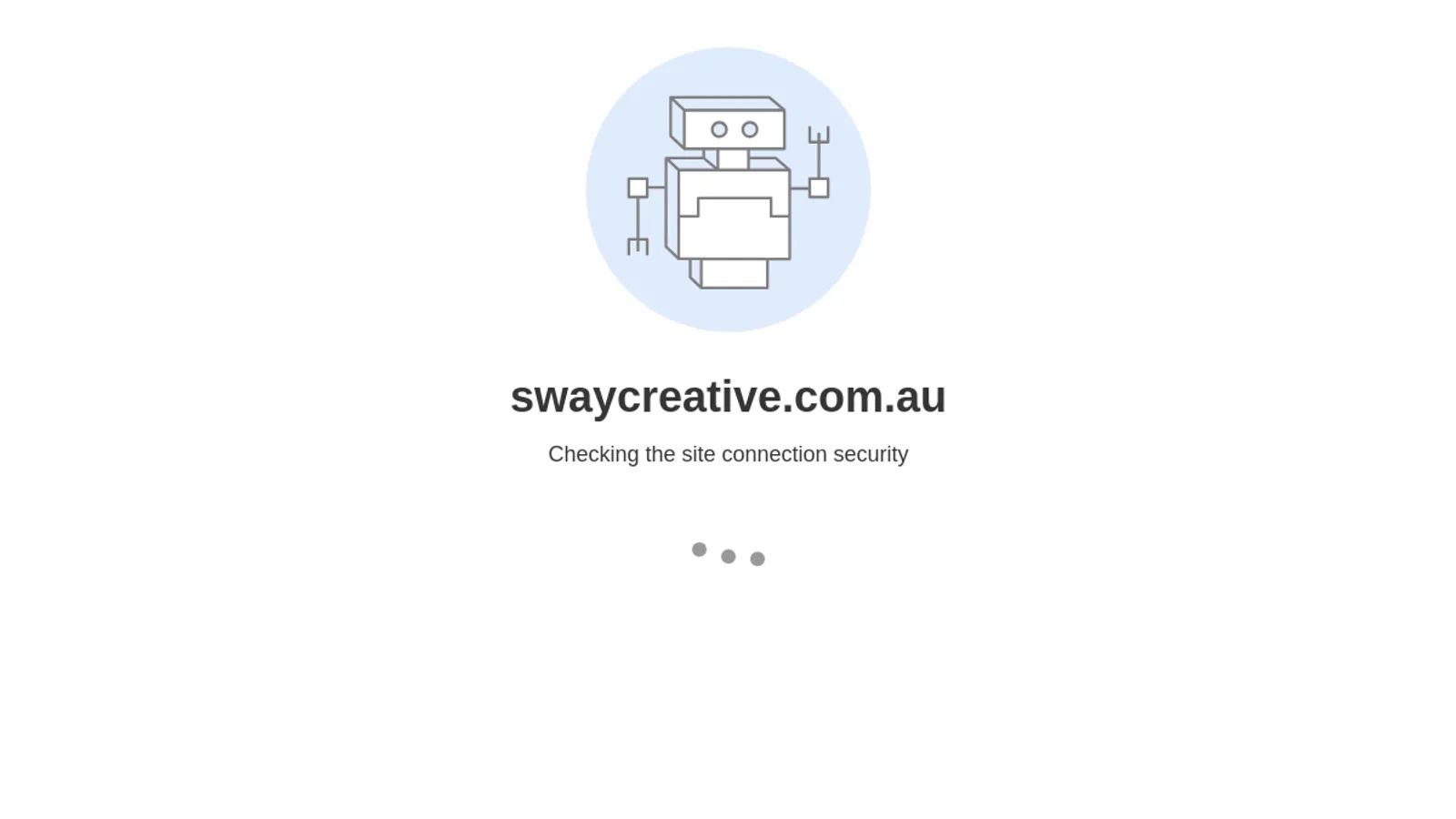 Screenshot of the SwayCreative homepage