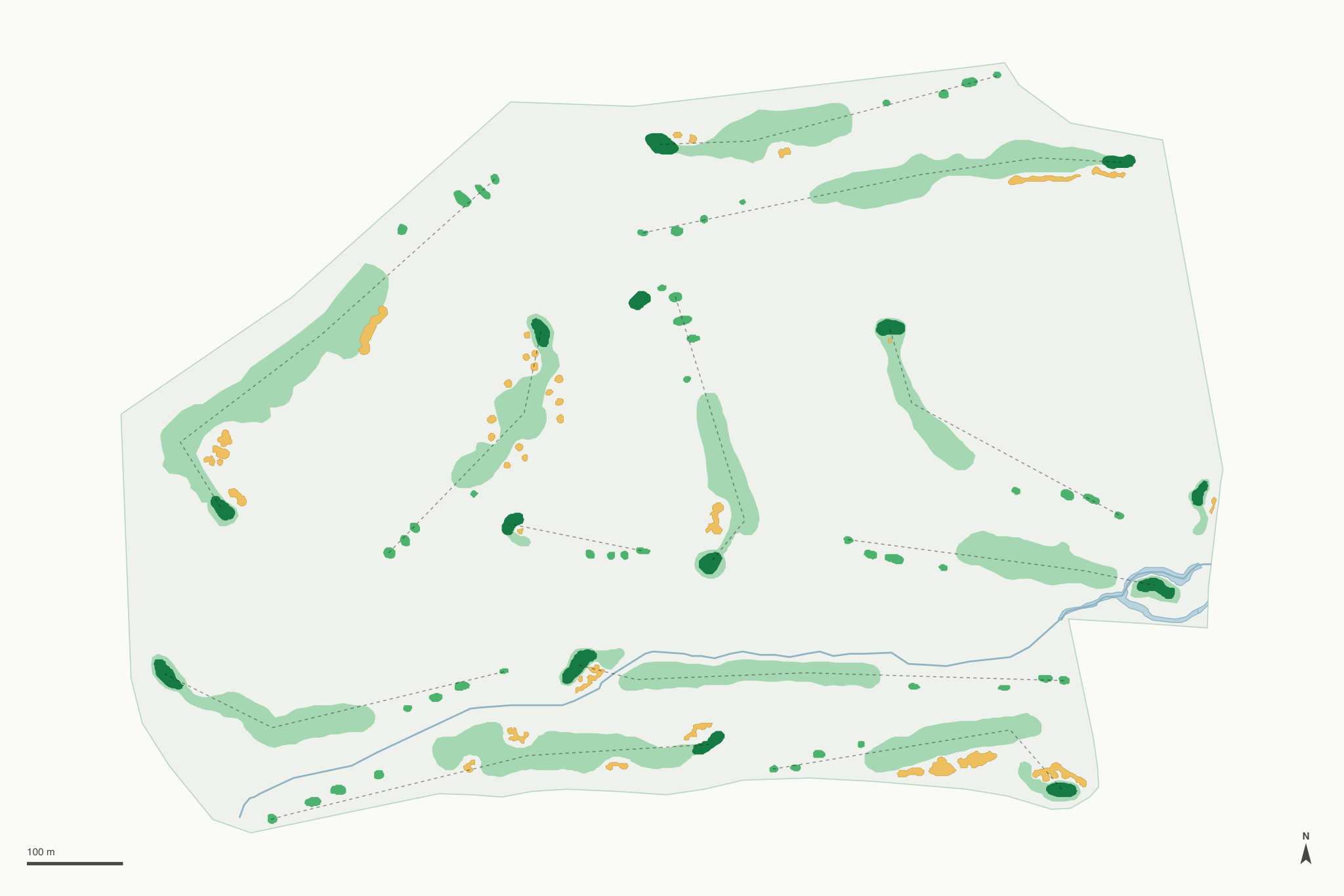 Map of The Ridge Golf Course