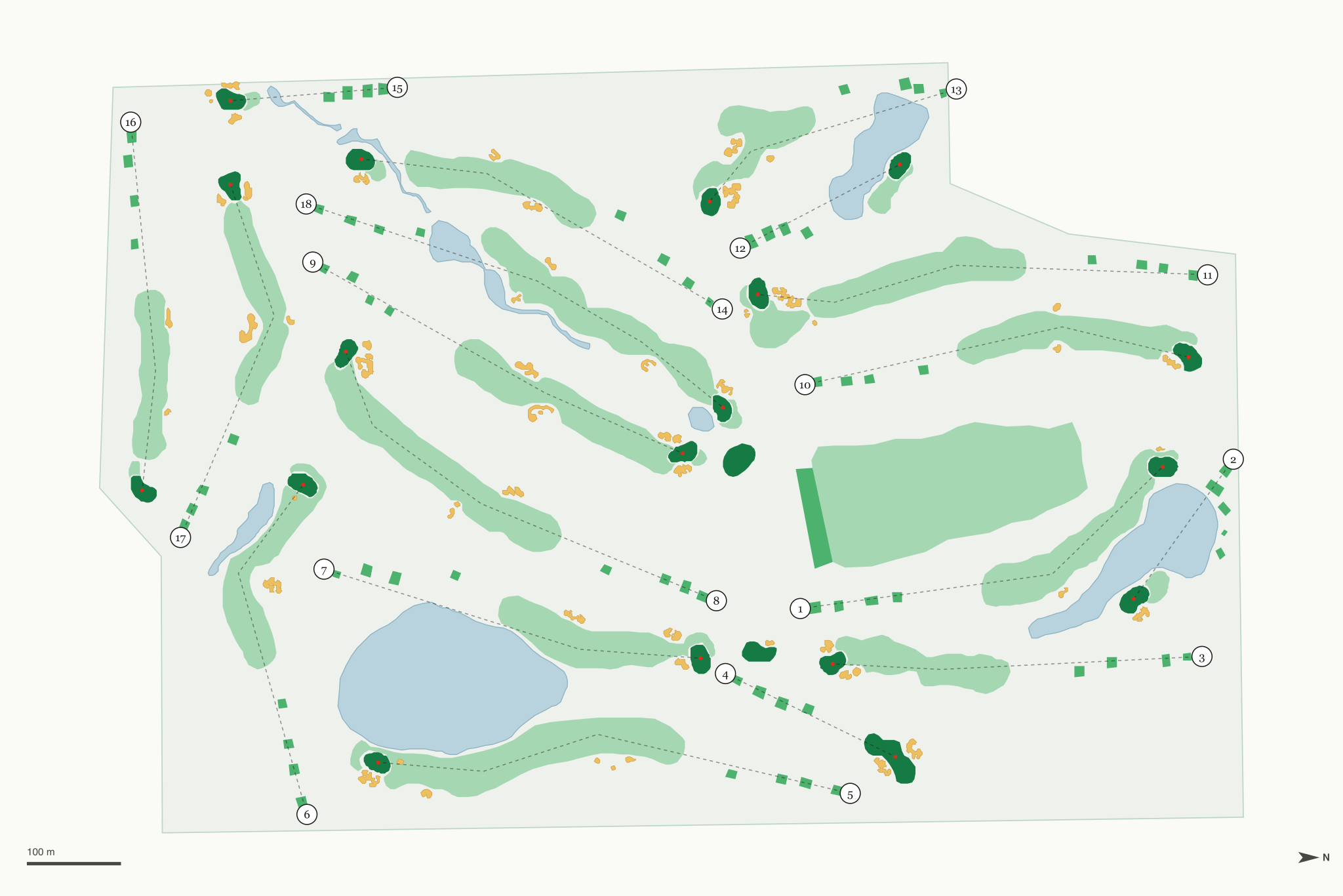 Map of Chariot Run Golf Club