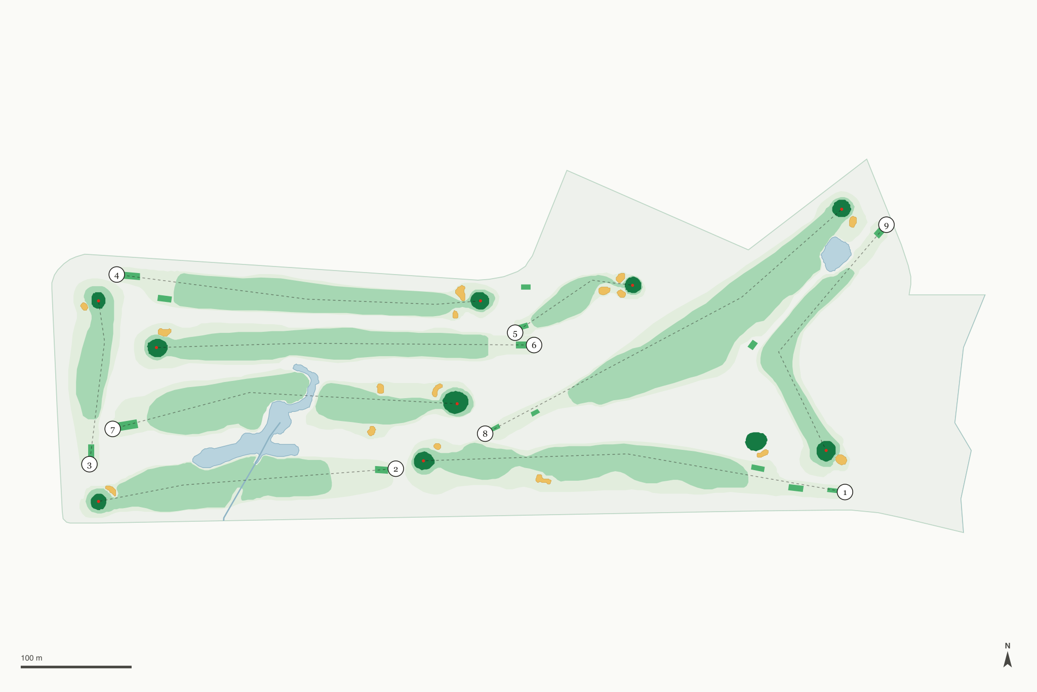 Map of Big Stone Golf Course