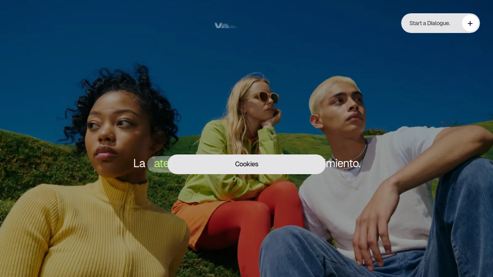 Screenshot of the Vectoriam homepage