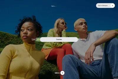 Screenshot of the Vectoriam homepage