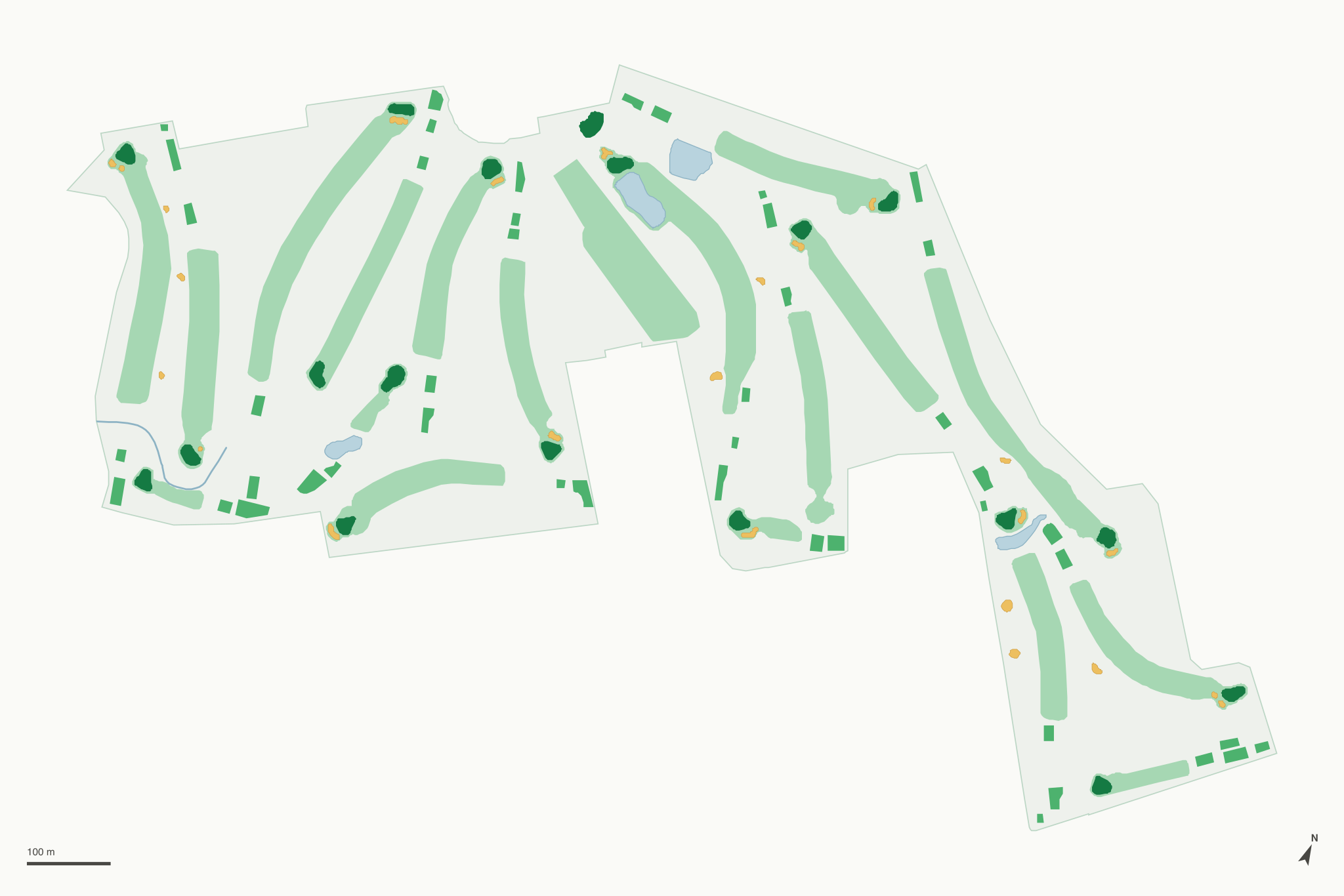Map of Salinas Fairways Golf Course