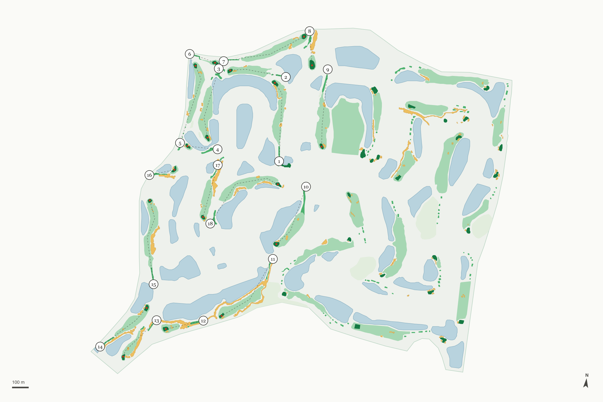 Map of Calusa Country Club