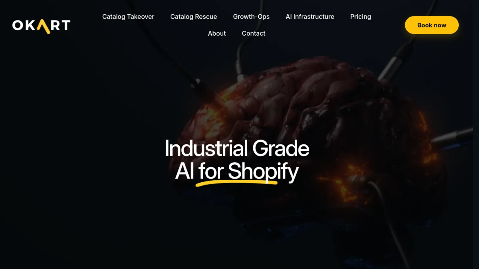 Screenshot of the Okart Mobilium Srl homepage