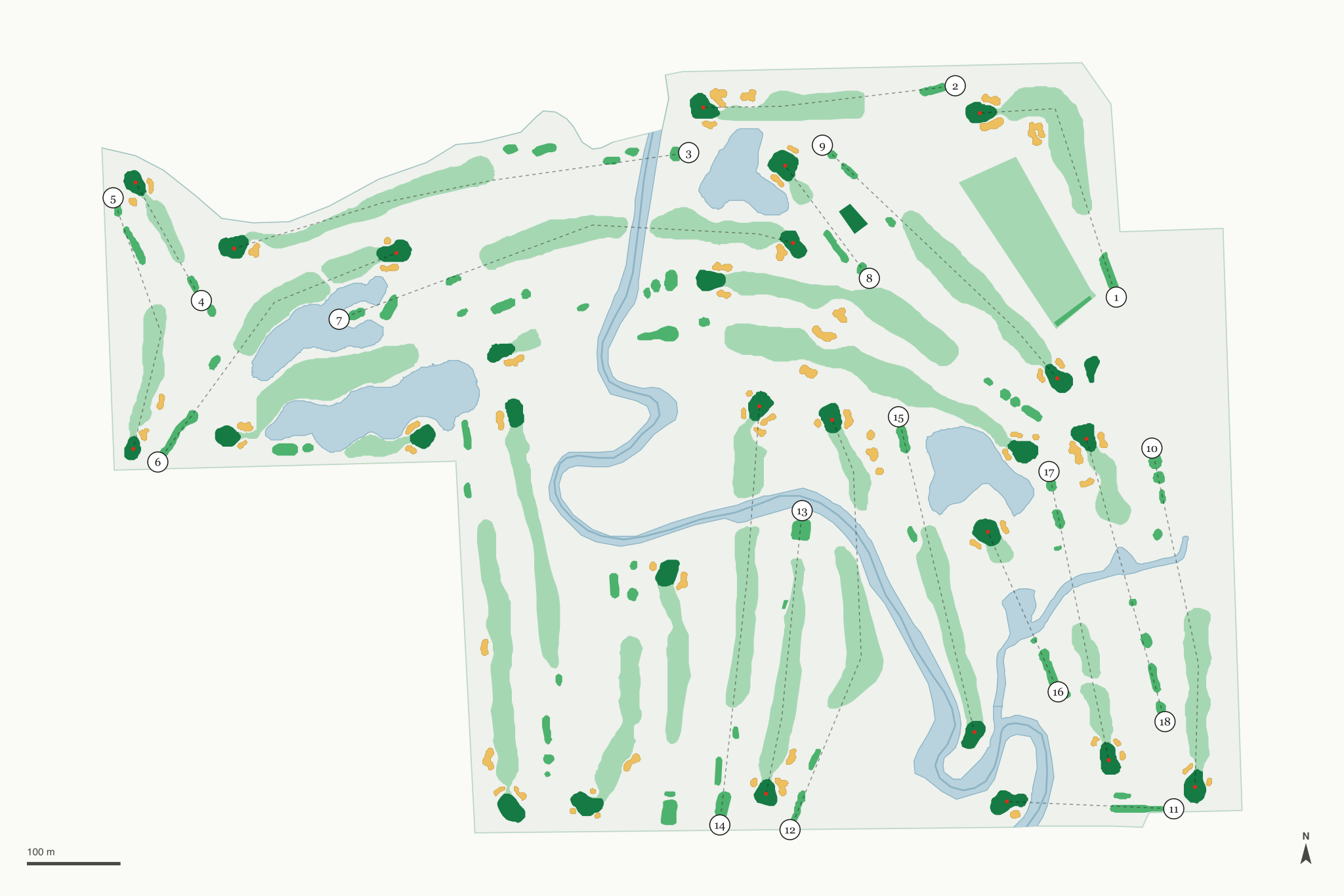 Map of Sycamore Hills Golf Club