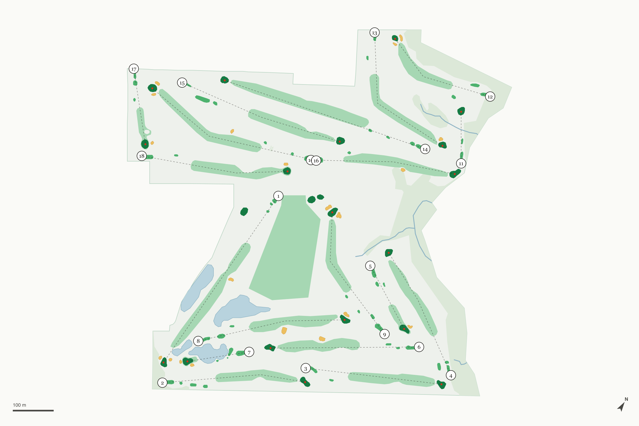 Map of WGC Golf Course