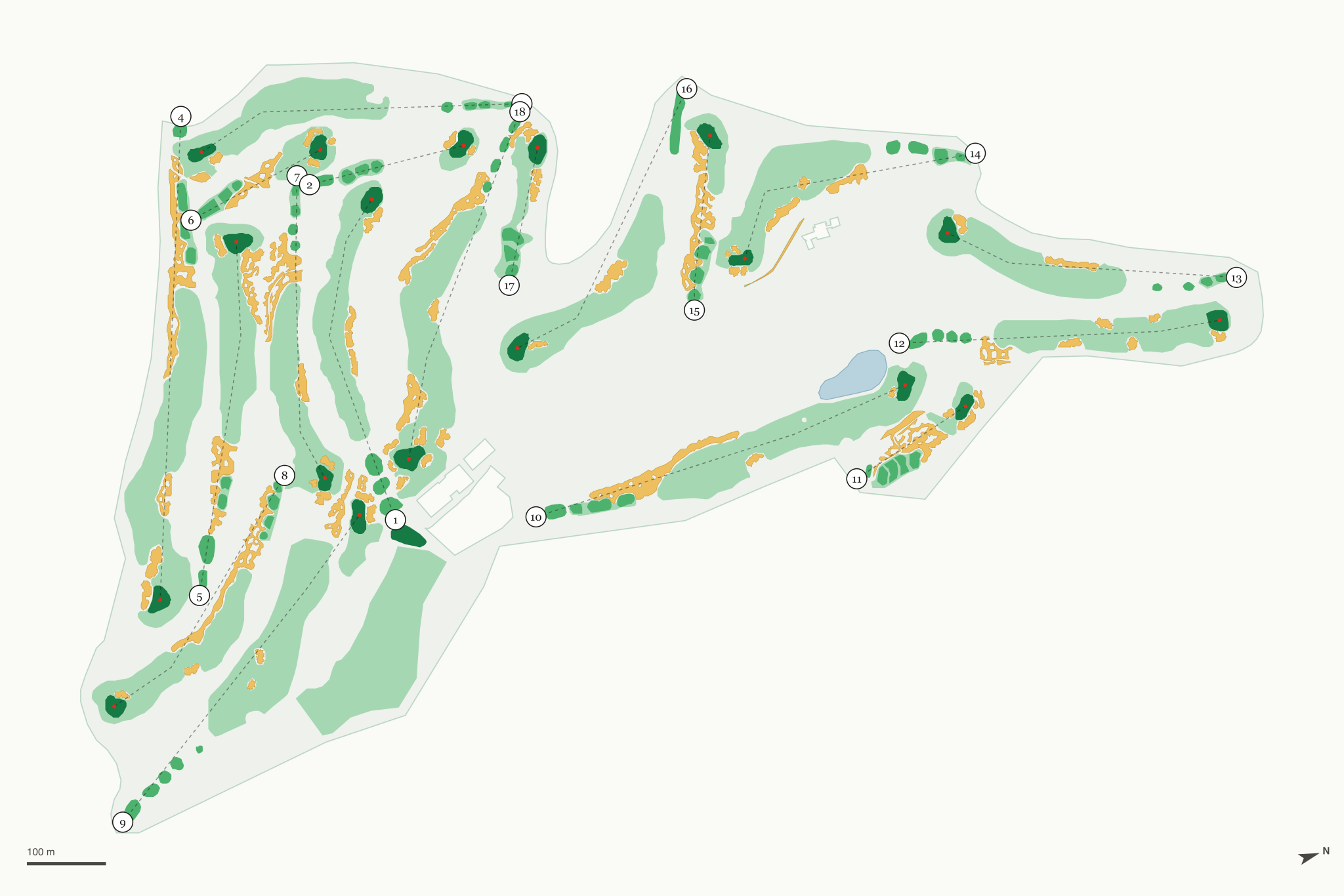 Map of Poppy Hills Golf Course