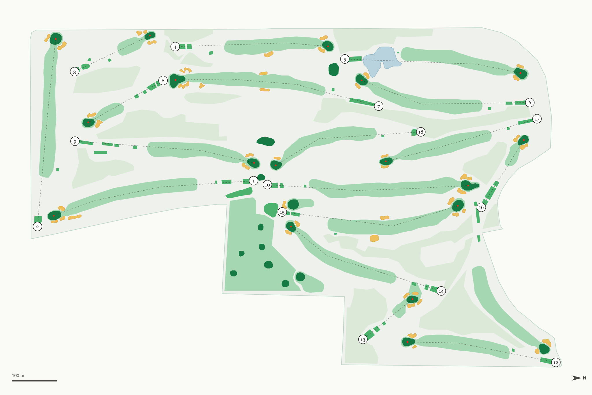 Map of Fircrest Golf Club