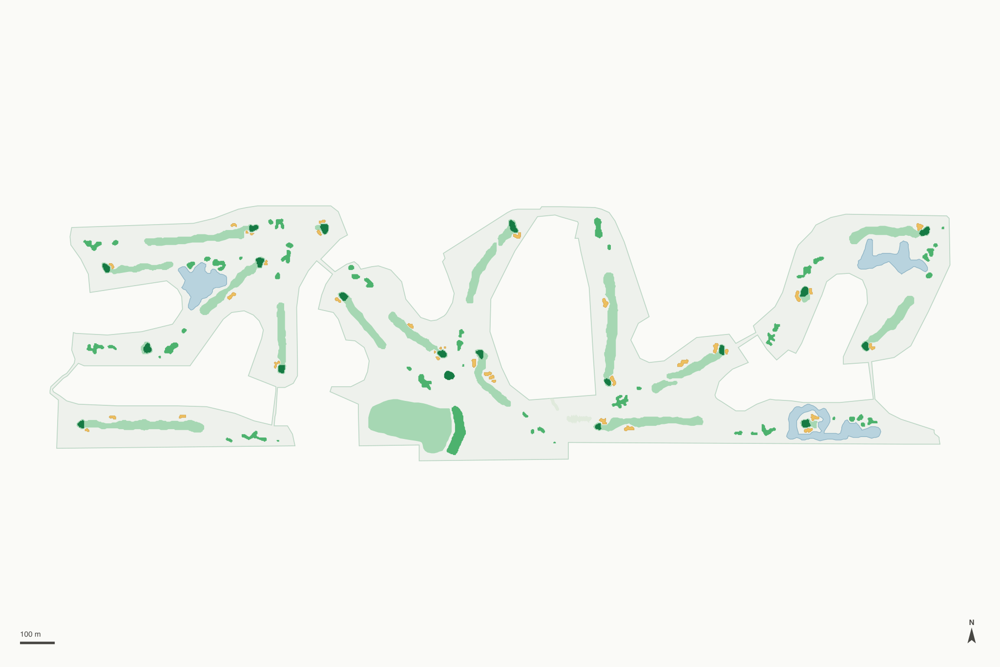 Map of Ironwood Golf Course