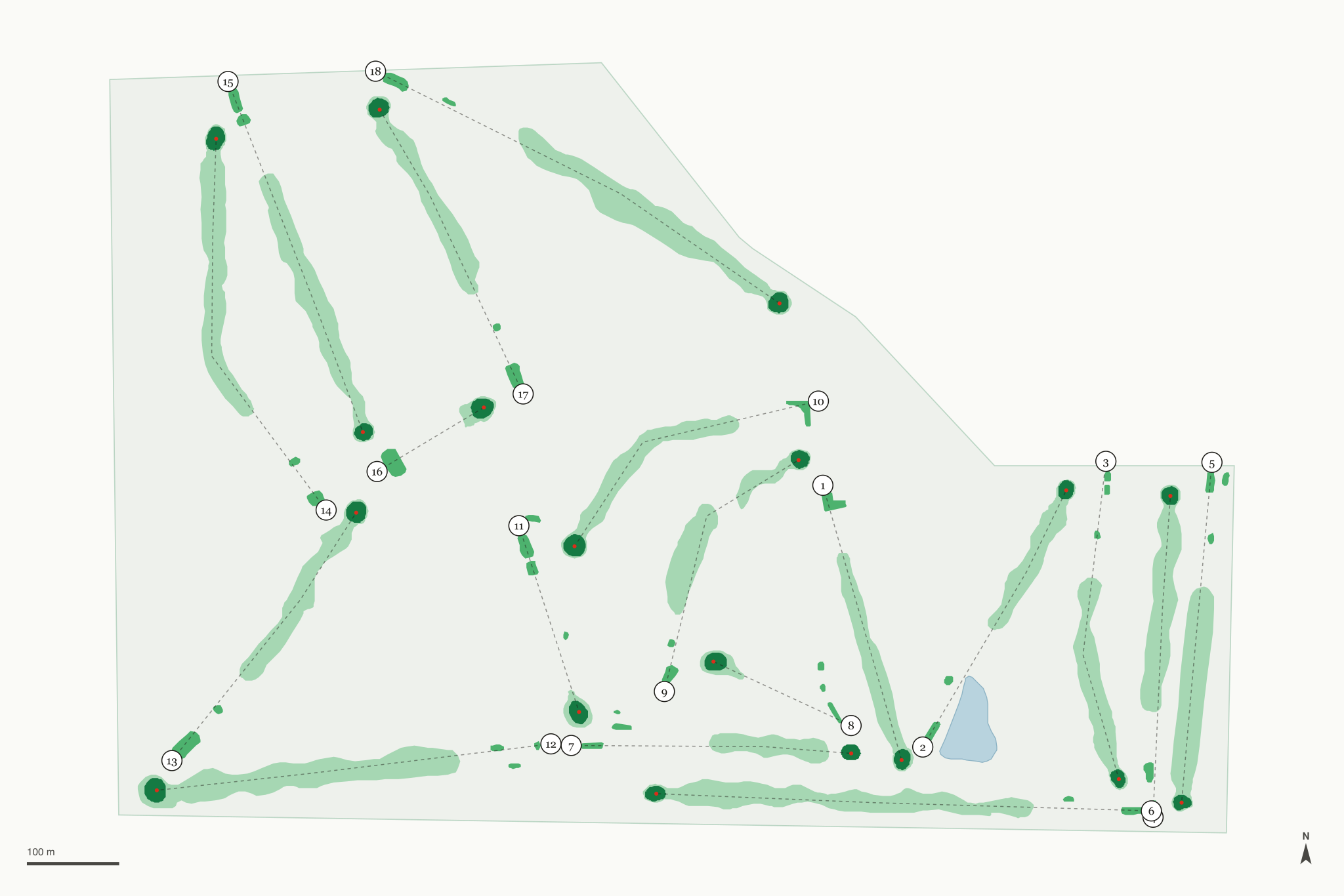 Map of Quail Dunes Golf Course