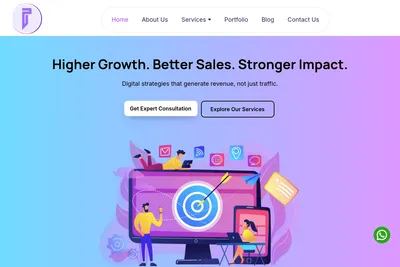 Screenshot of the Pixalytix Digital Solutions LLP homepage