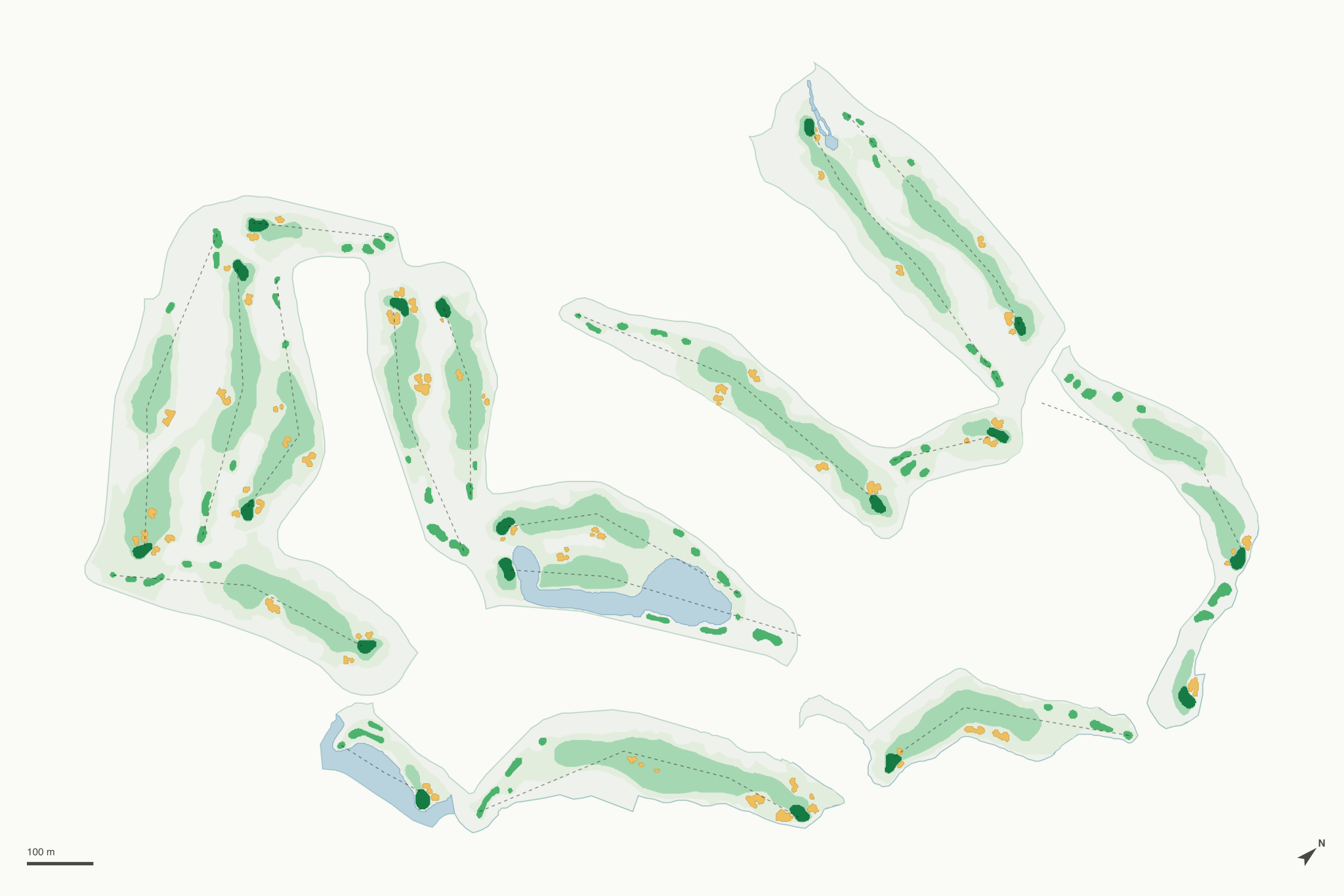 Map of Reflection Bay Golf Club