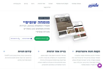 Screenshot of the Element Israel homepage