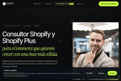 Screenshot of the Antonio Serna homepage