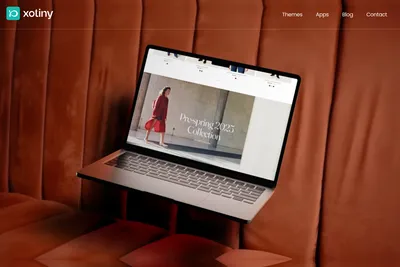 Screenshot of the Xotiny homepage