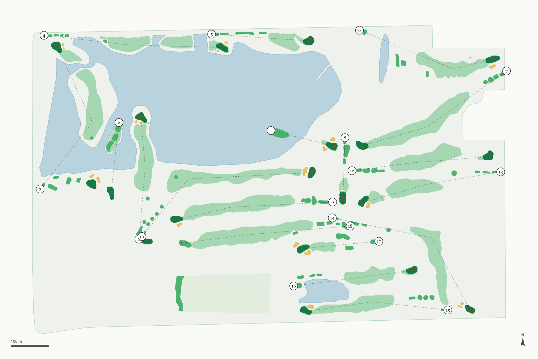 Map of Lost Marsh Golf Course