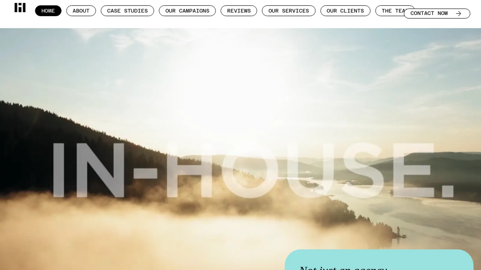 Screenshot of the In-House York homepage