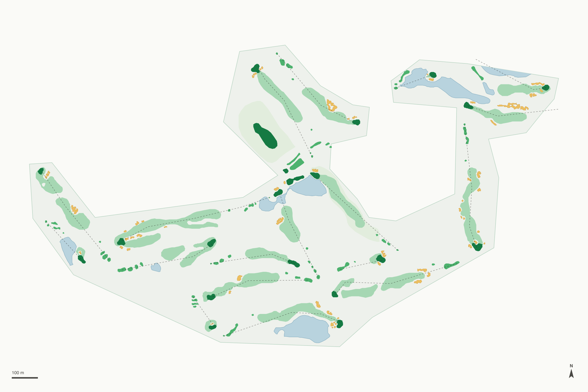 Map of The Wilderness at Fortune Bay