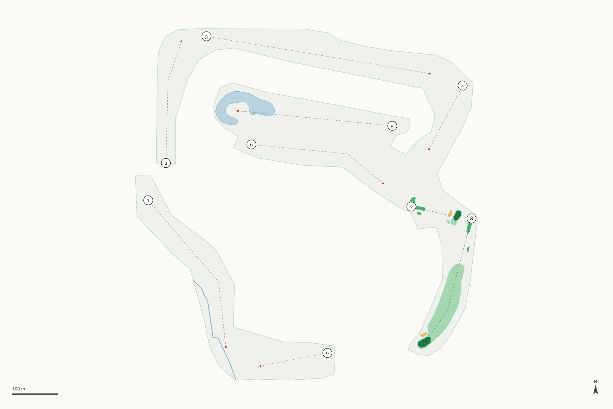 Map of Pusch Ridge Golf Course