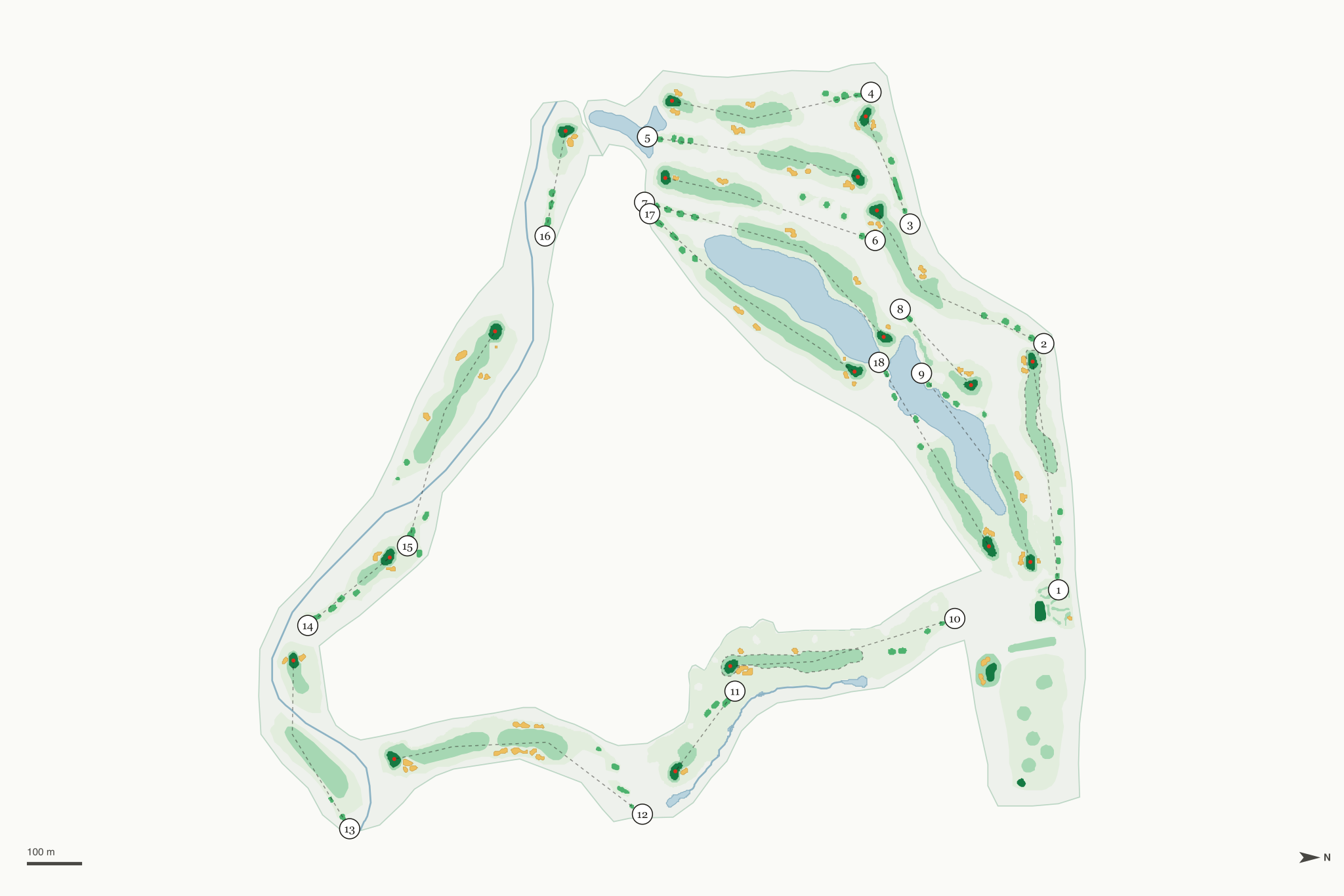 Map of SunRiver Golf Club