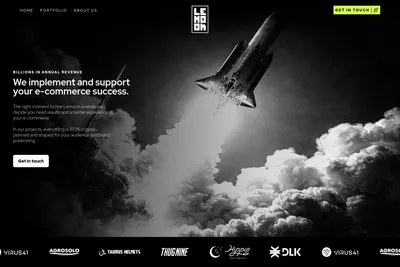 Screenshot of the Lemoon Agency homepage