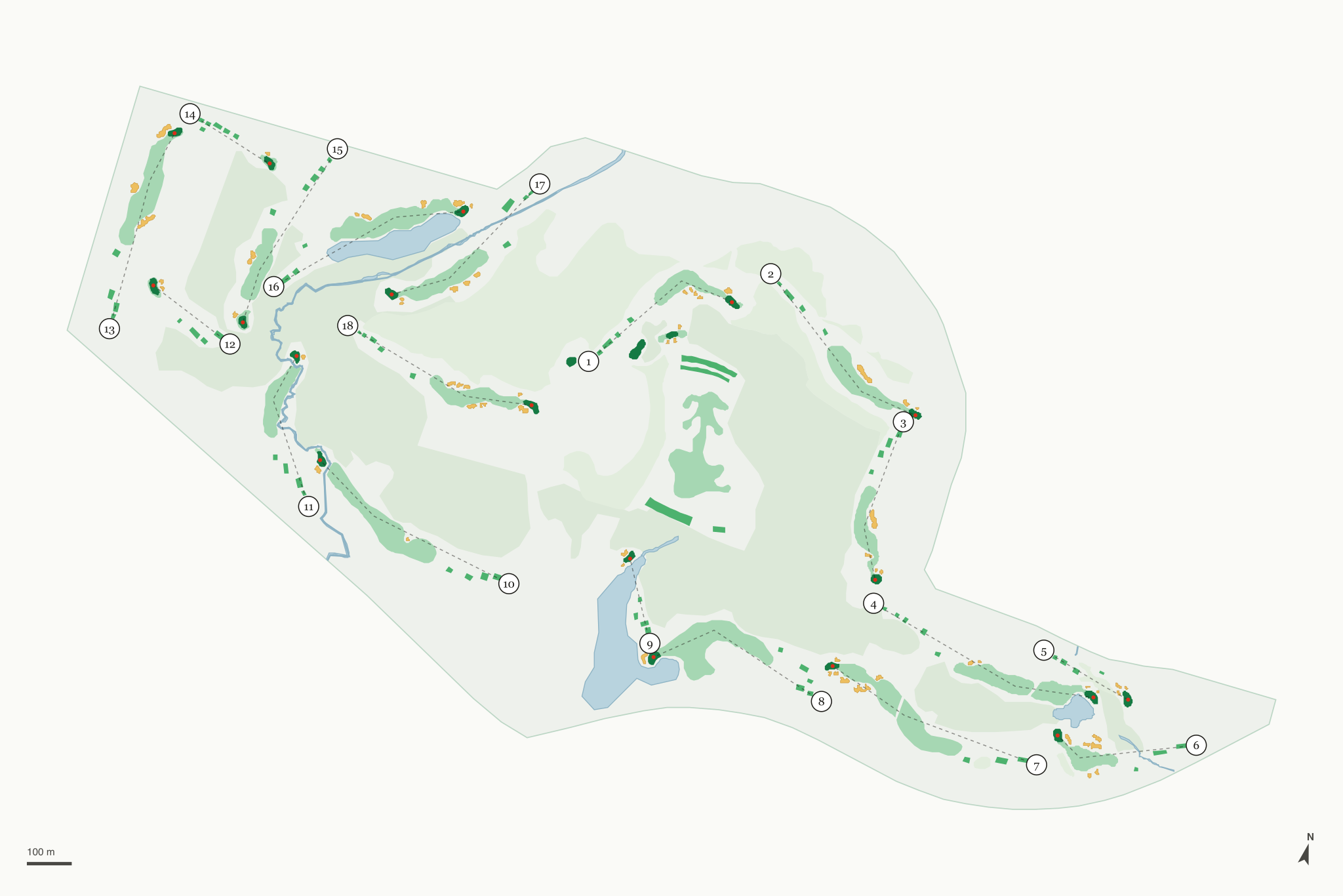 Map of Virtues Golf Club