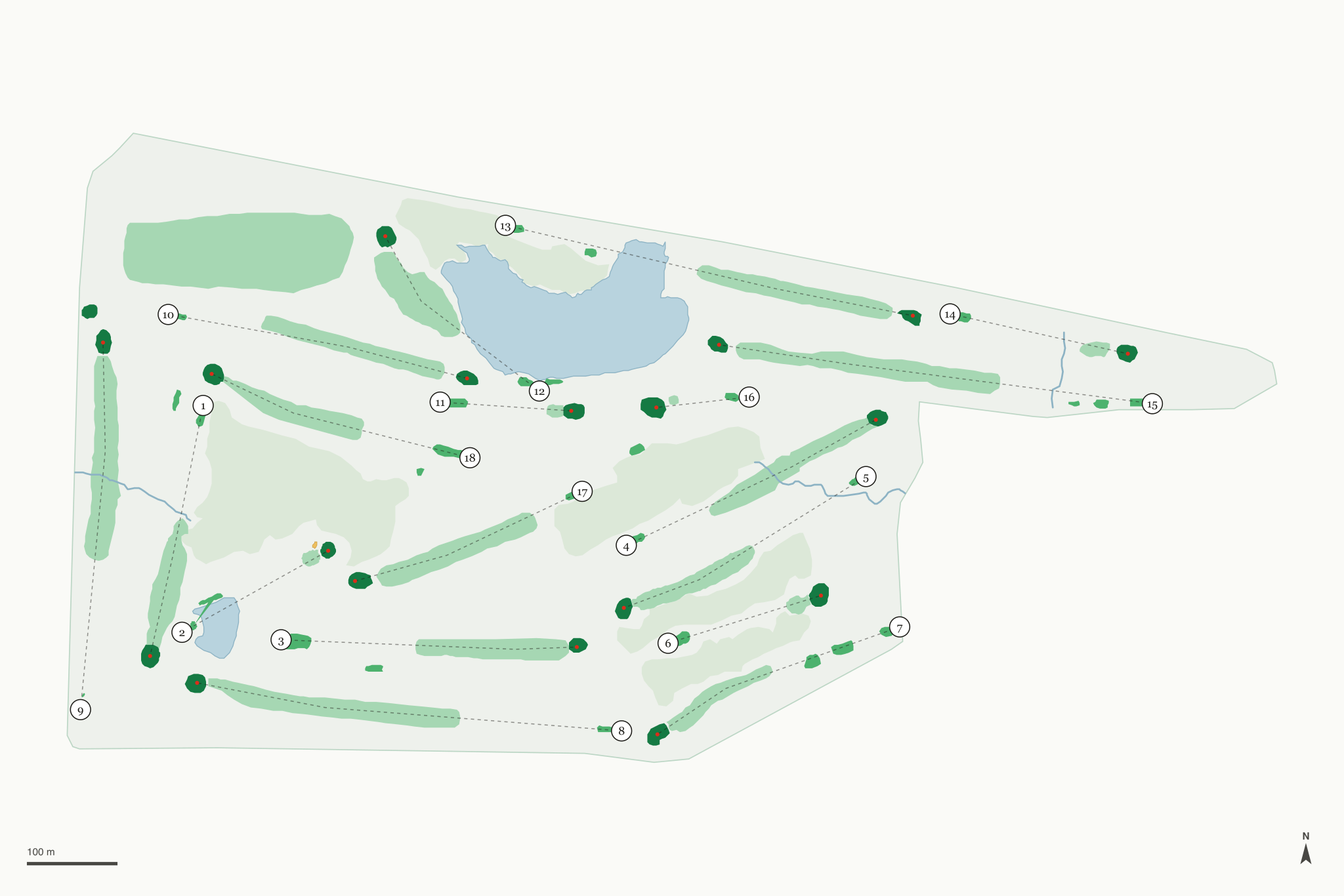 Map of Arthur Hills Golf Course