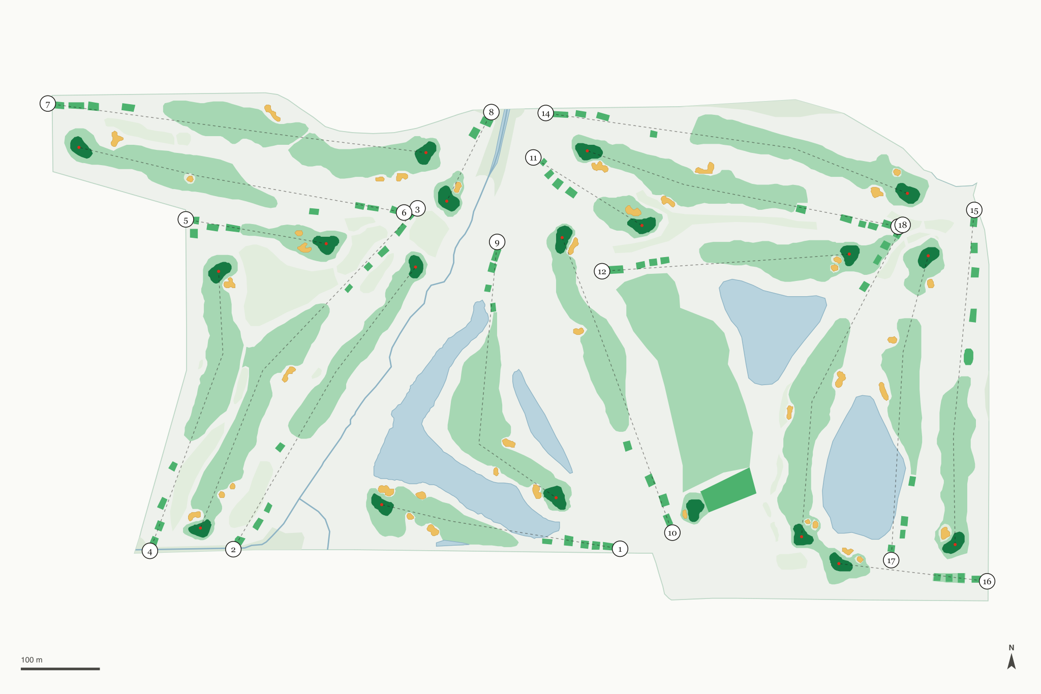 Map of Coldwater Golf Links