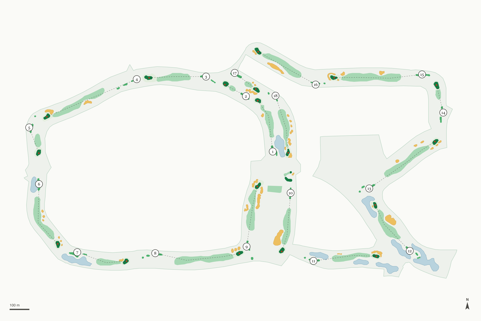 Map of Deer Valley Golf Course