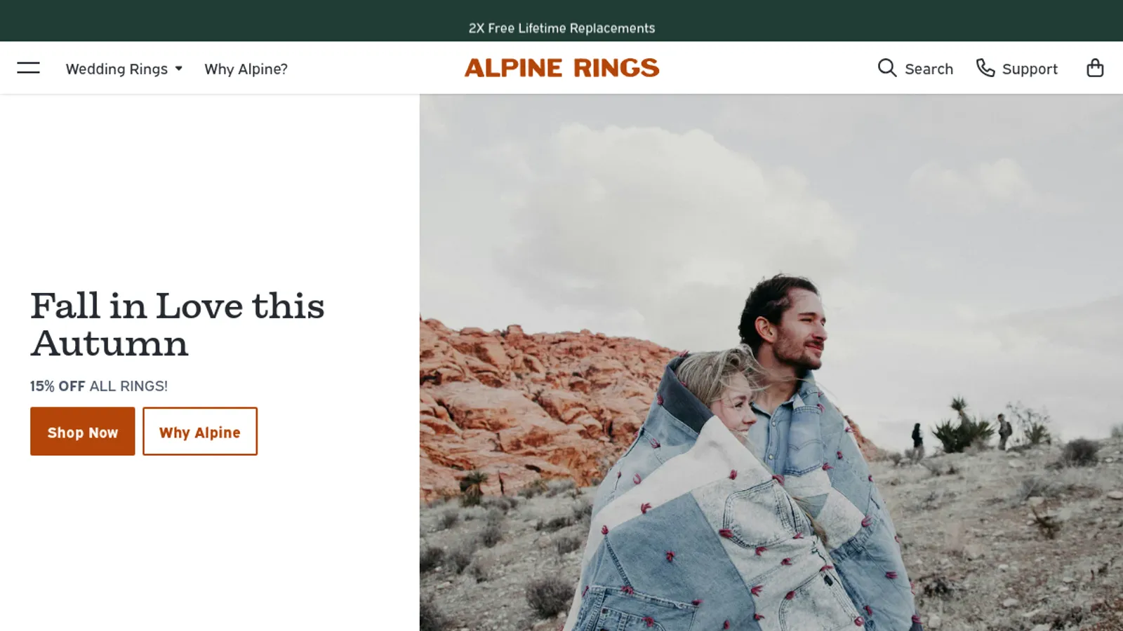 Screenshot of the Brand 33 homepage