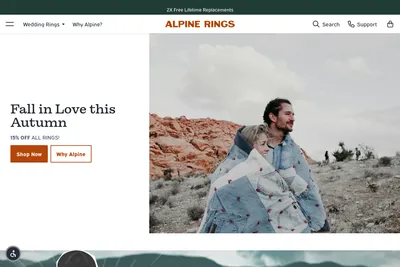 Screenshot of the Brand 33 homepage
