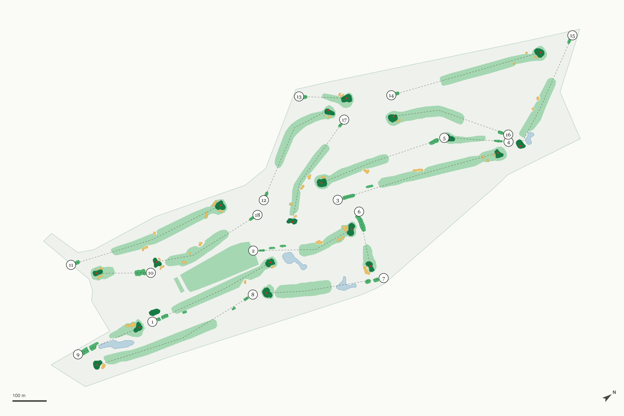 Map of Fox Haven Country Club