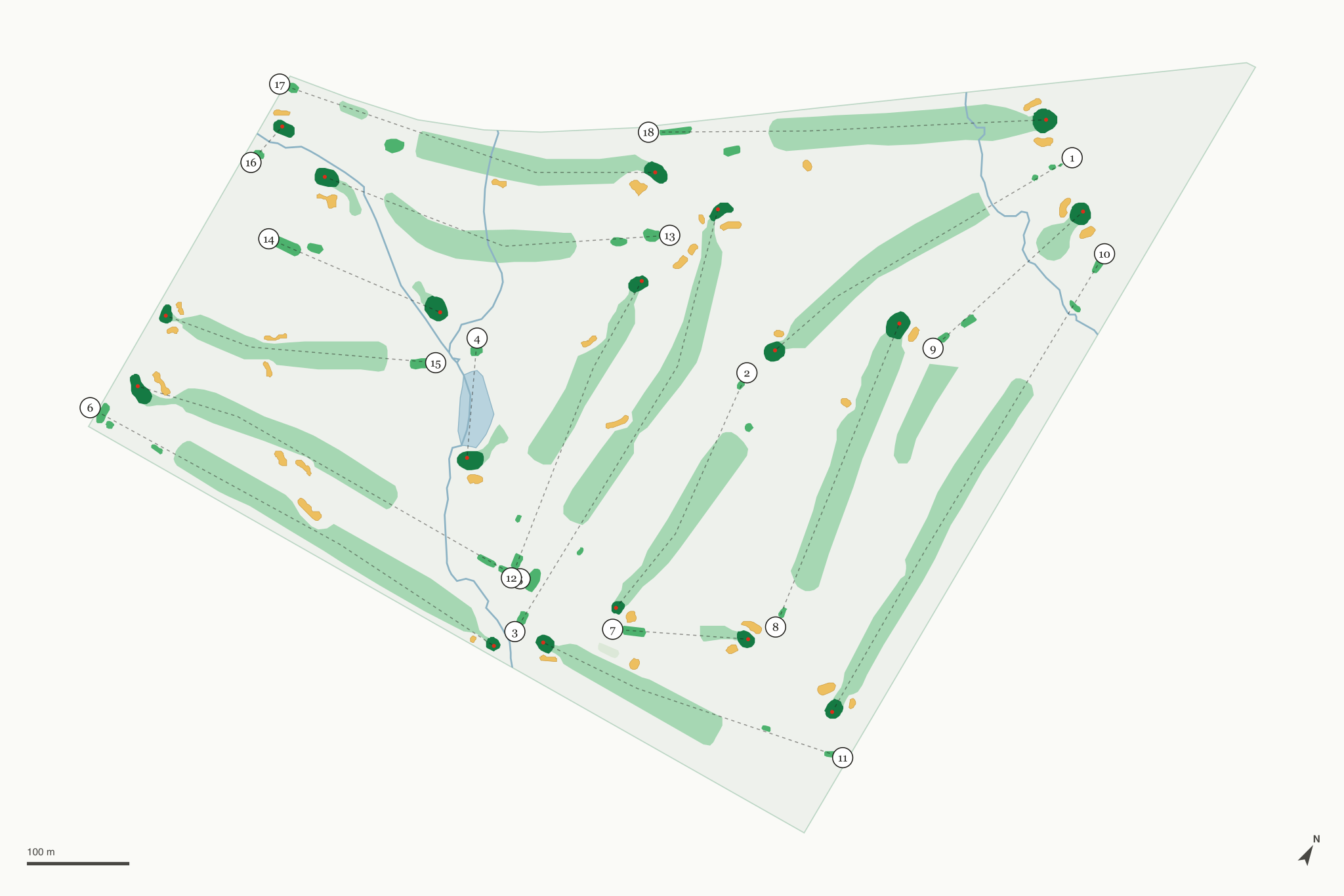 Map of Mendota Golf Club