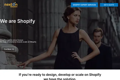 Screenshot of the NextOn Solution homepage