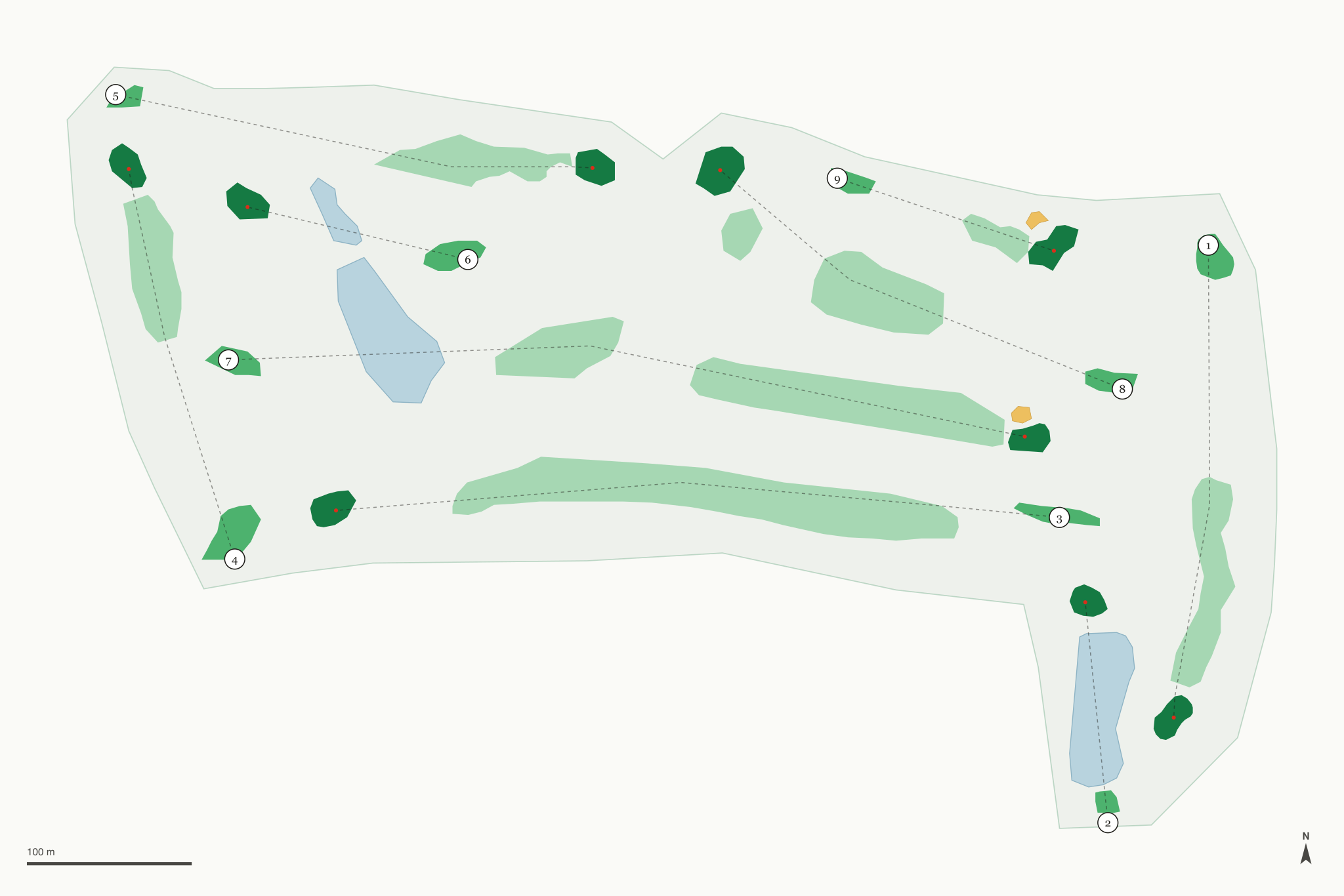 Map of Beech Creek Golf Course