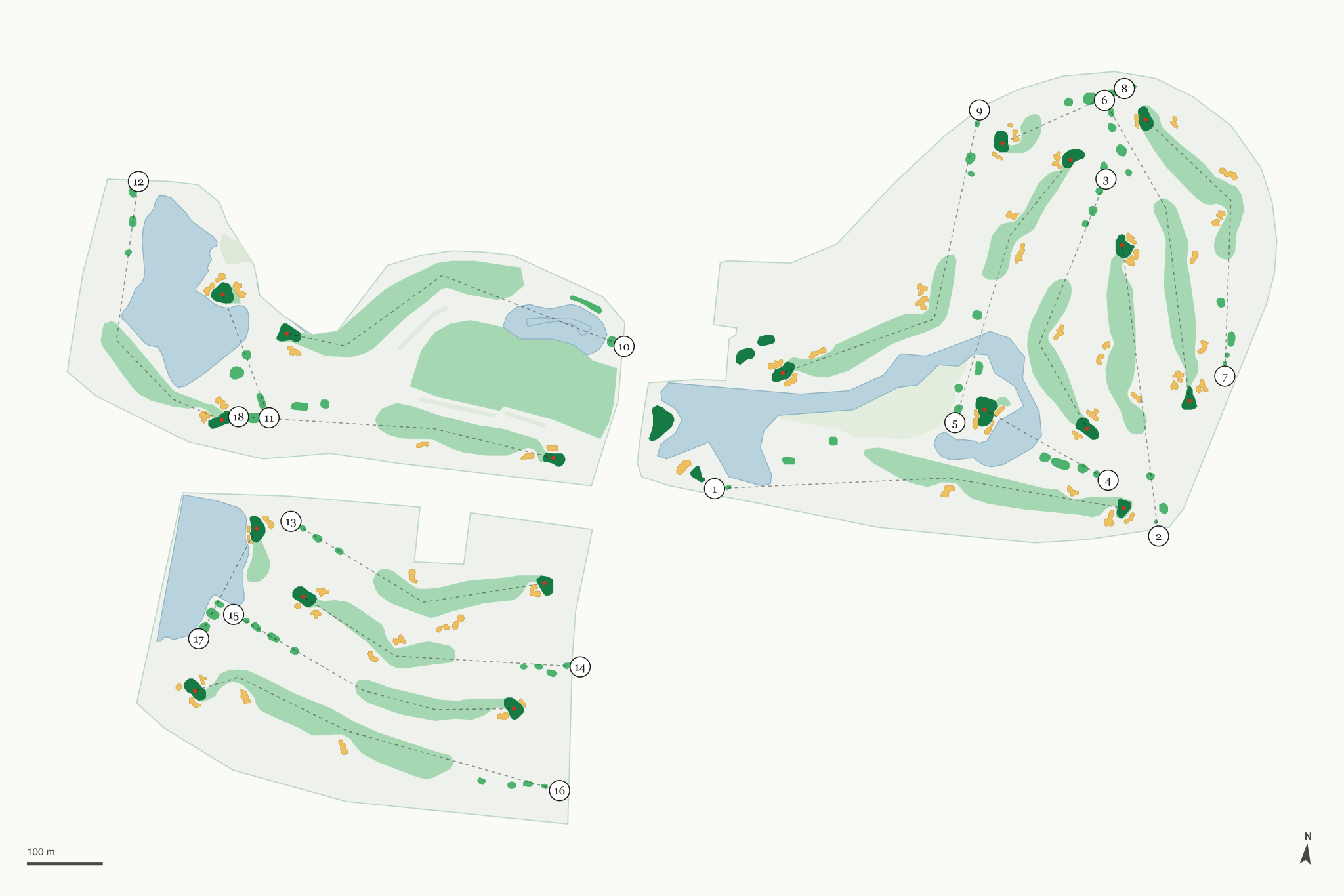 Map of Shoreline Golf Links