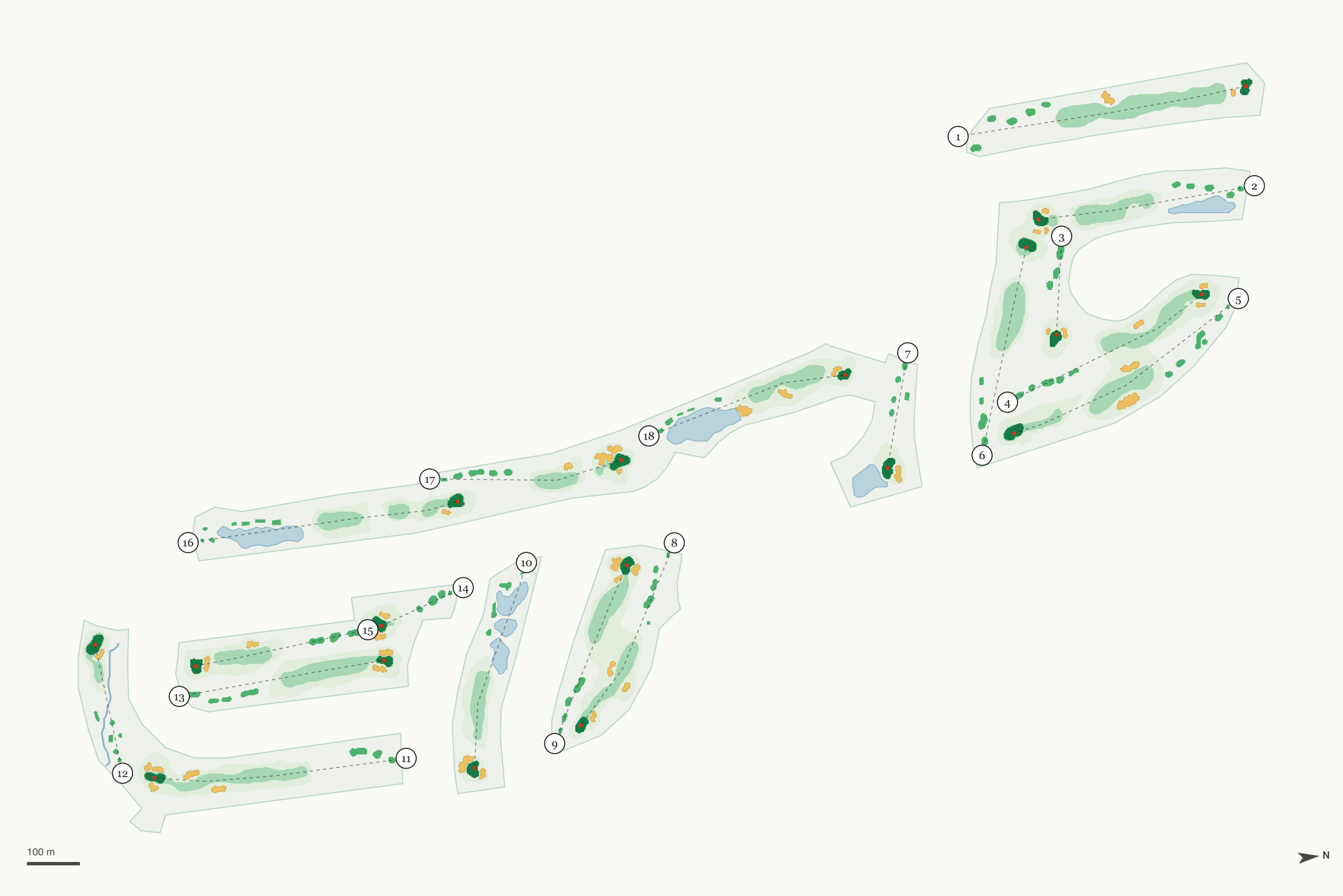 Map of The Arroyo Golf Club